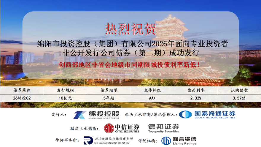 乘势再扬帆，融资续华章 bat365中文官方网站官网成功发行2026年第二期私募公司债