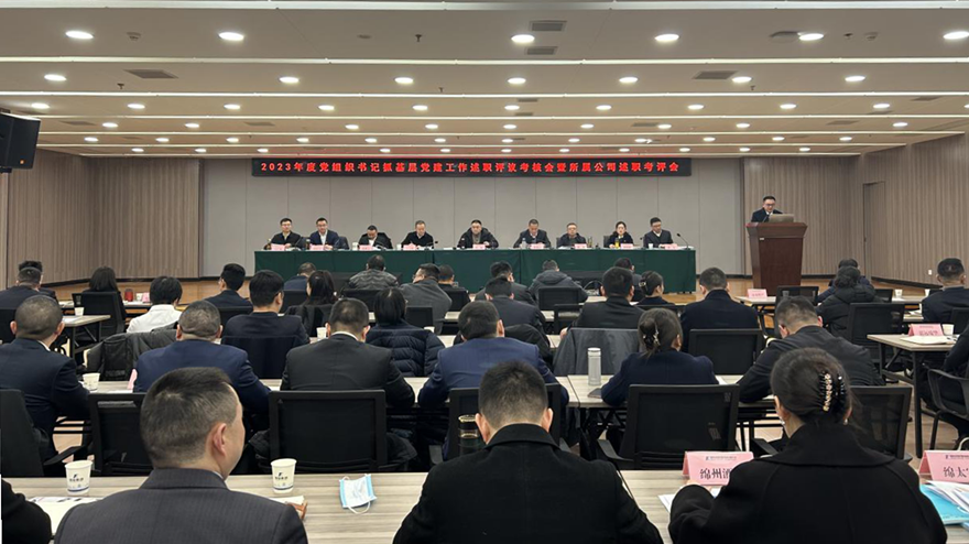 bat365中文官方网站官网党委召开2023年党组织书记抓基层党建述职评议会
